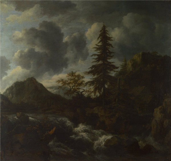 A Torrent in a Mountainous Landscape by Jacob Van Ruisdael